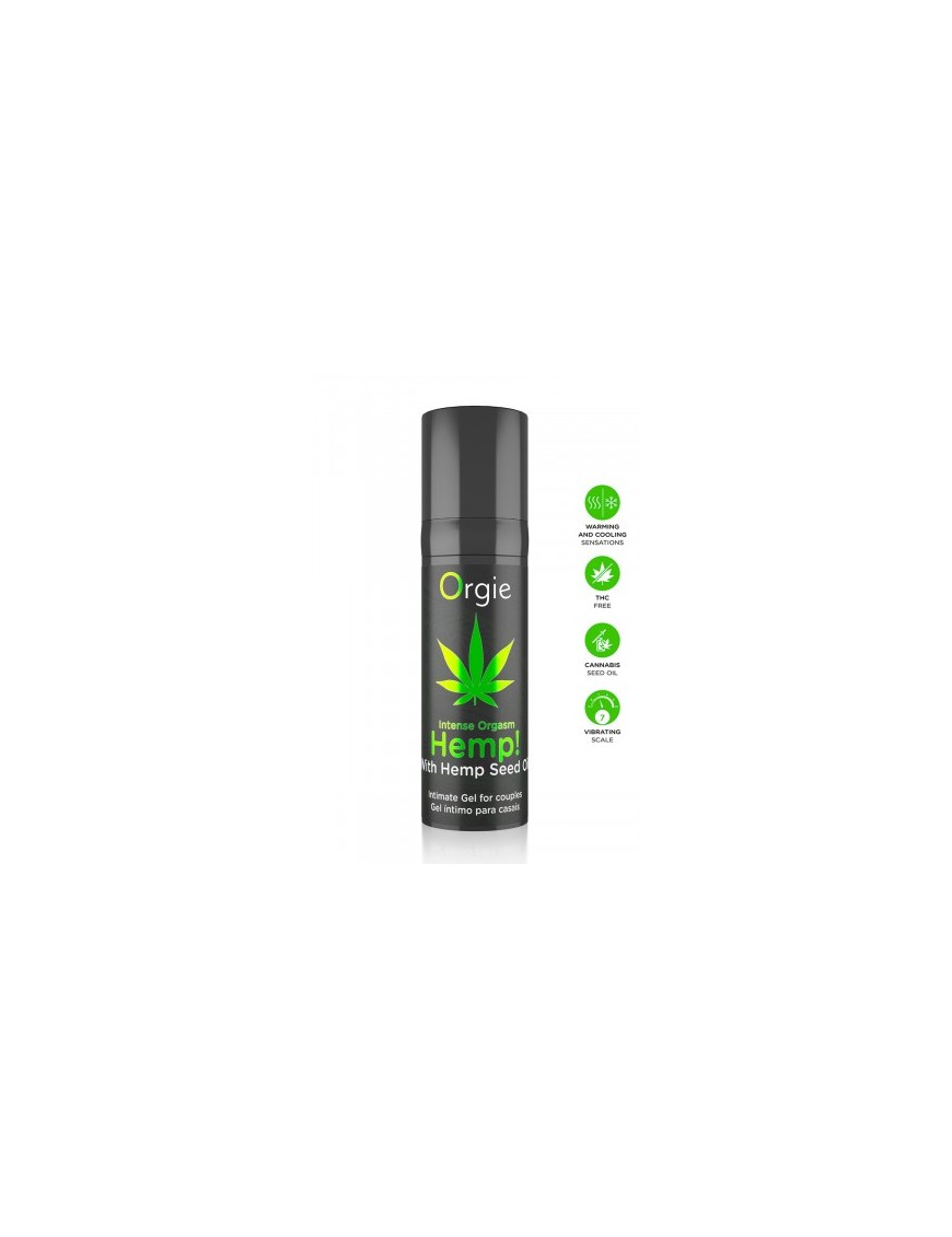 Gel intime d'excitation Hemp Intense Orgasm 15ml