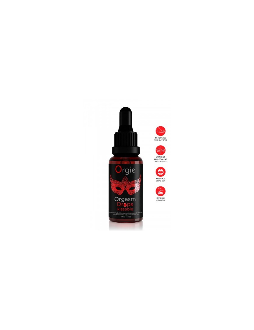 Gel d'excitation du Clitoris Orgasm Drops Kissable