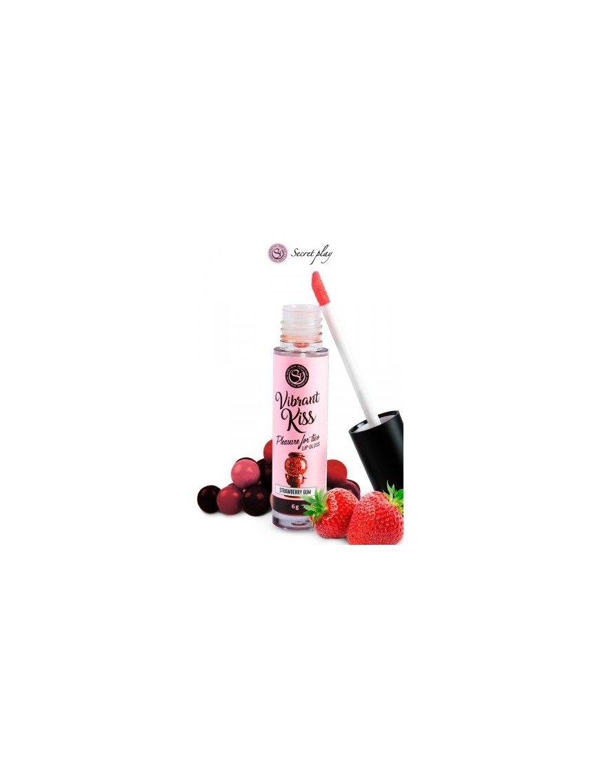 Brillant à lèvres stimulant - fraise bonbon