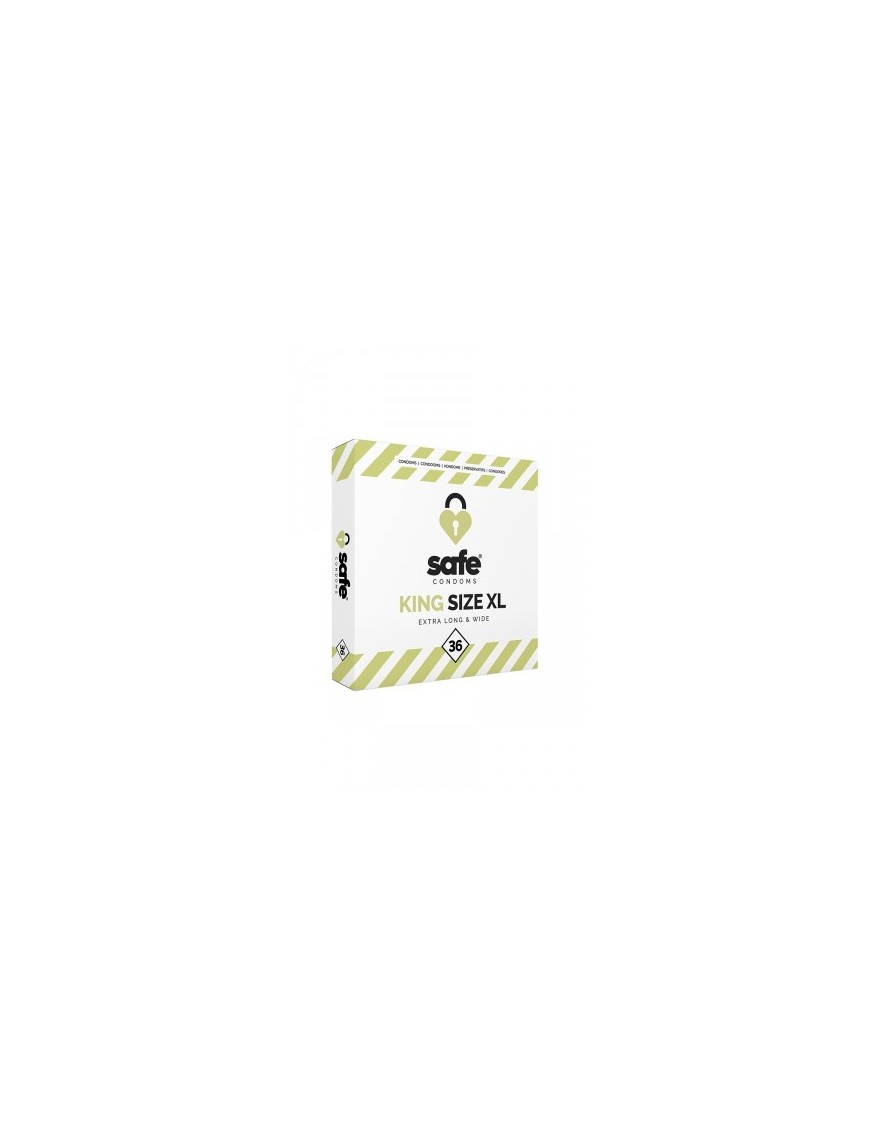 36 préservatifs Safe King Size XL