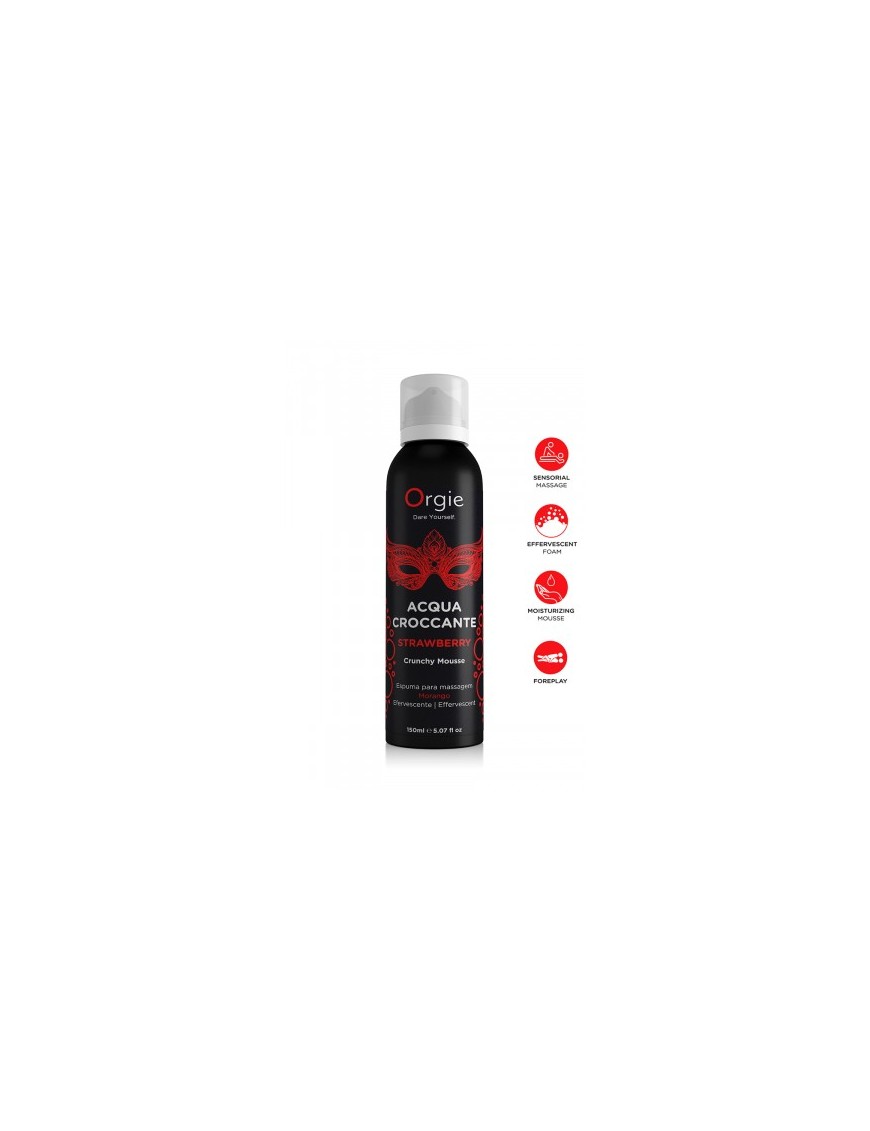 Mousse de massage effervescente Fraise 150ml