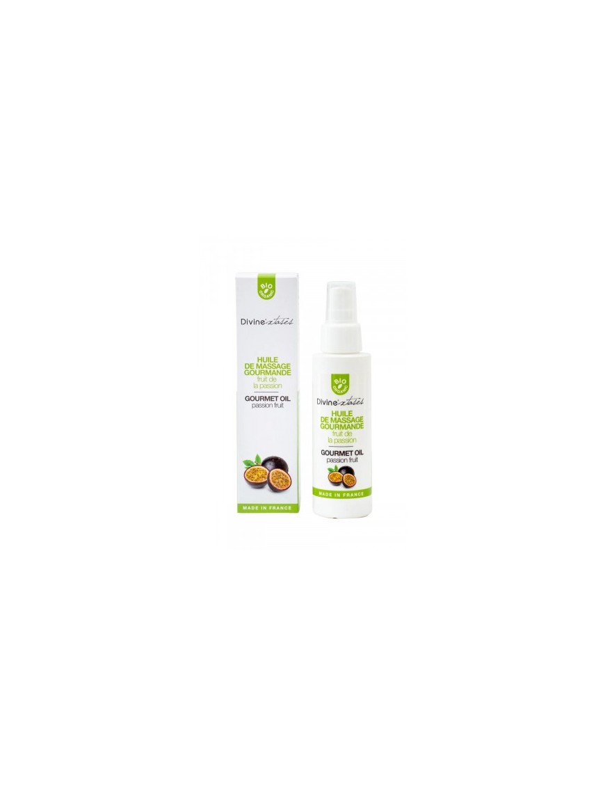 Huile de massage gourmande BIO Fruit de la passion