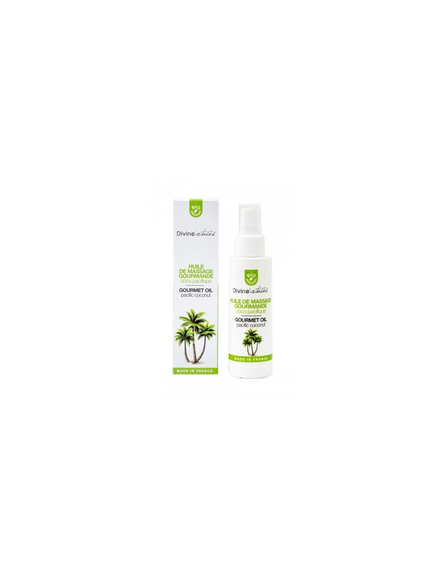 Huile de massage gourmande BIO Noix de coco