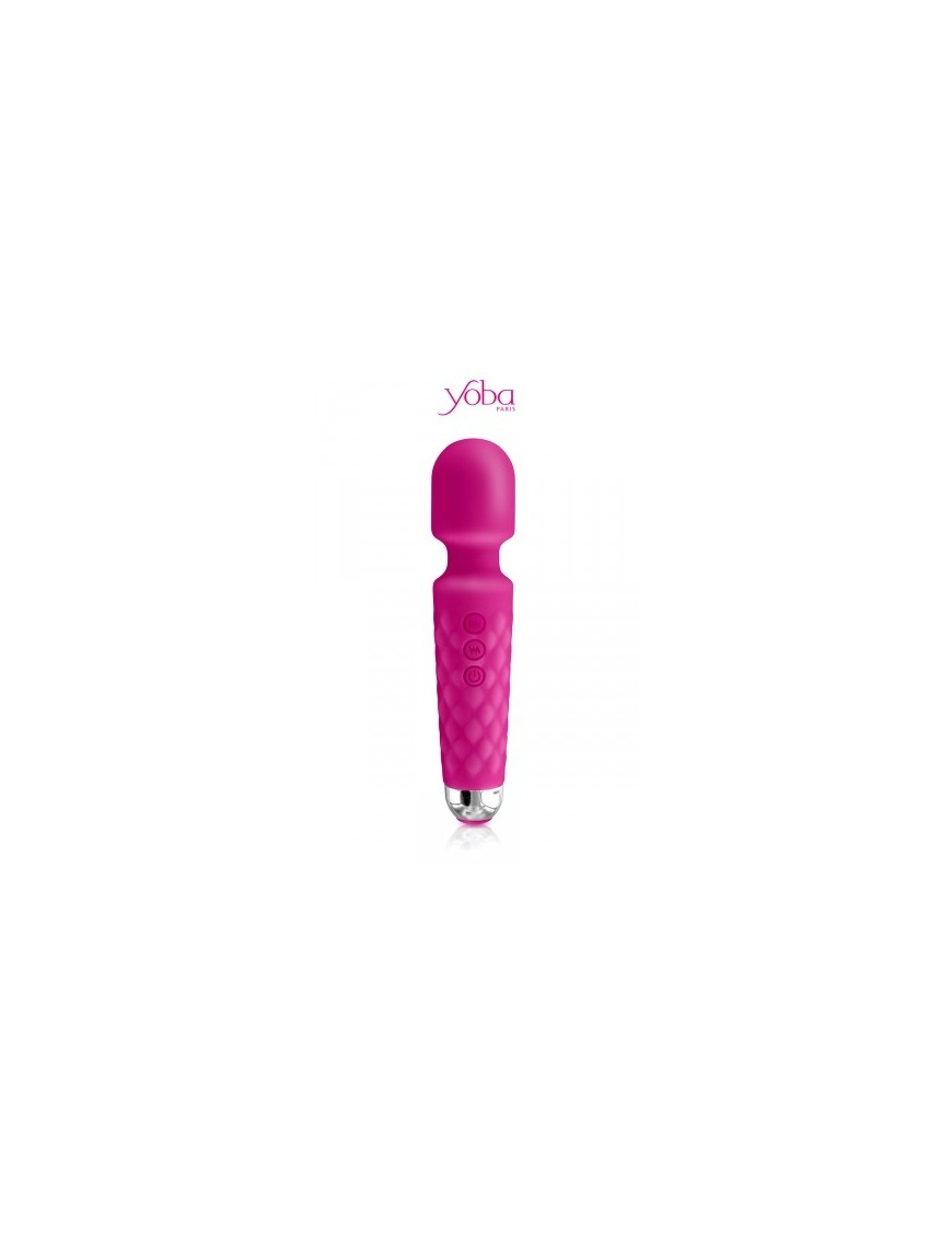 Vibro Love Wand rechargeable rose - Yoba