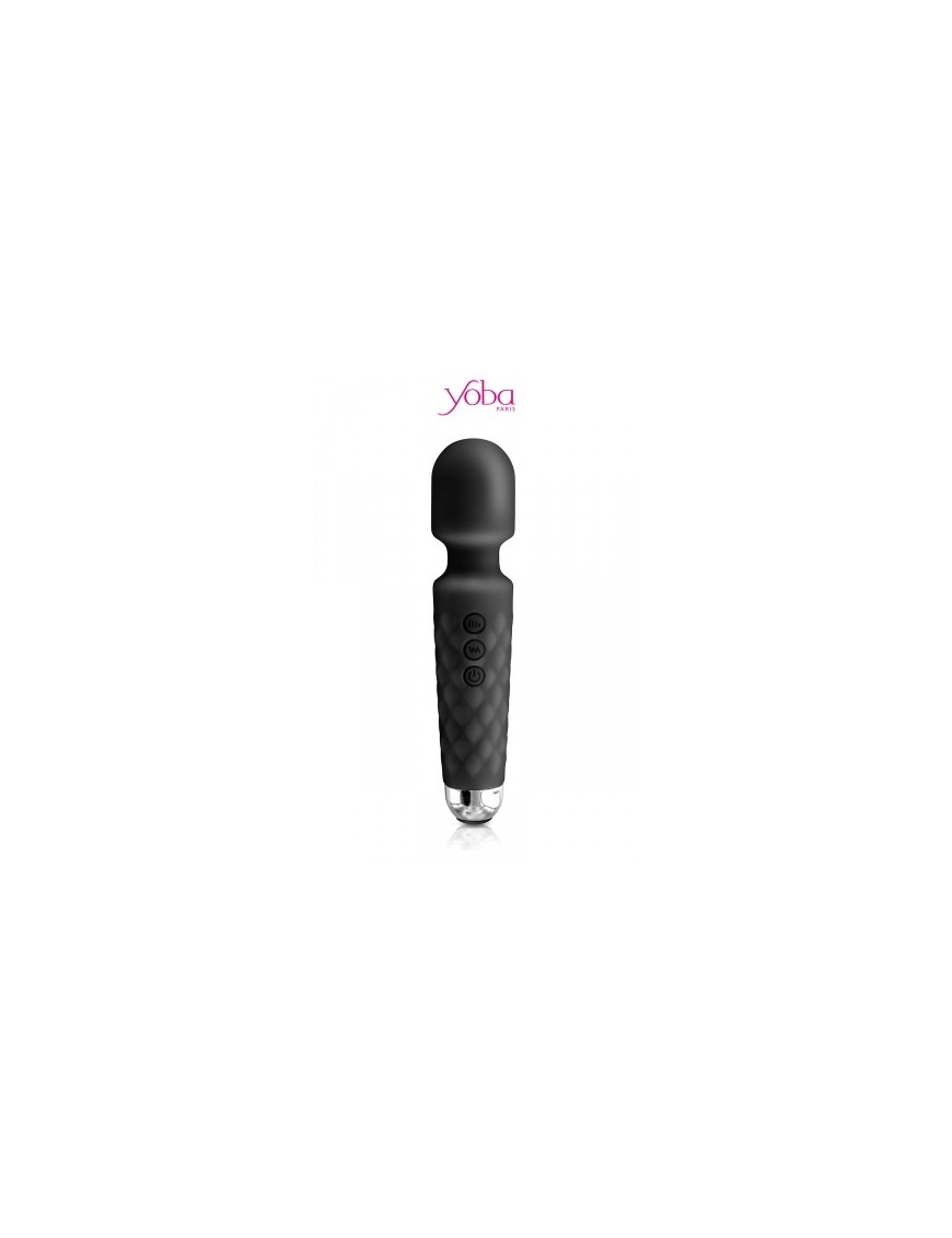 Vibro Love Wand rechargeable noir - Yoba