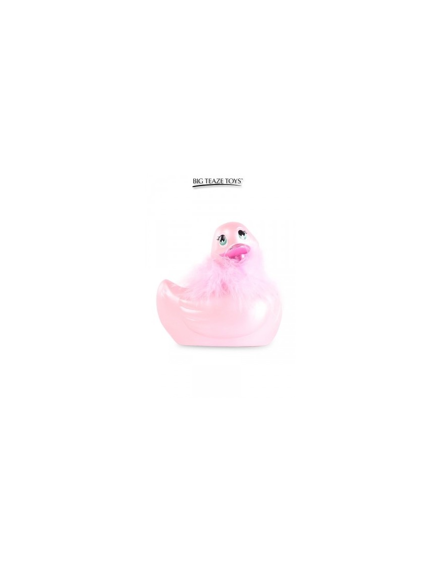 Mini canard vibrant Duckie Paris - rose