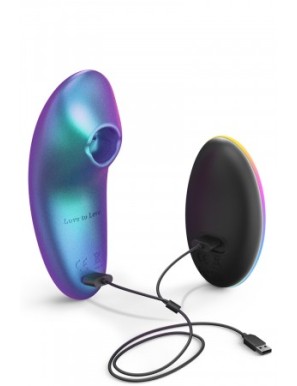 Masseur clitoridien télécommandé Dreamer Iridescent Turquoise - Love to Love