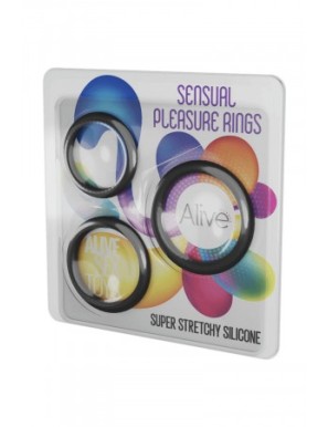 Kit 3 cockrings Sensual Pleasure Rings - Alive
